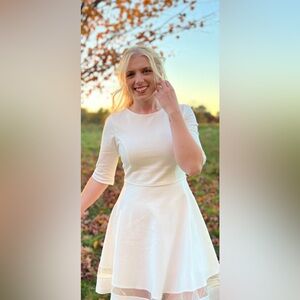 Elegant White Dress. Perfect for Graduation!